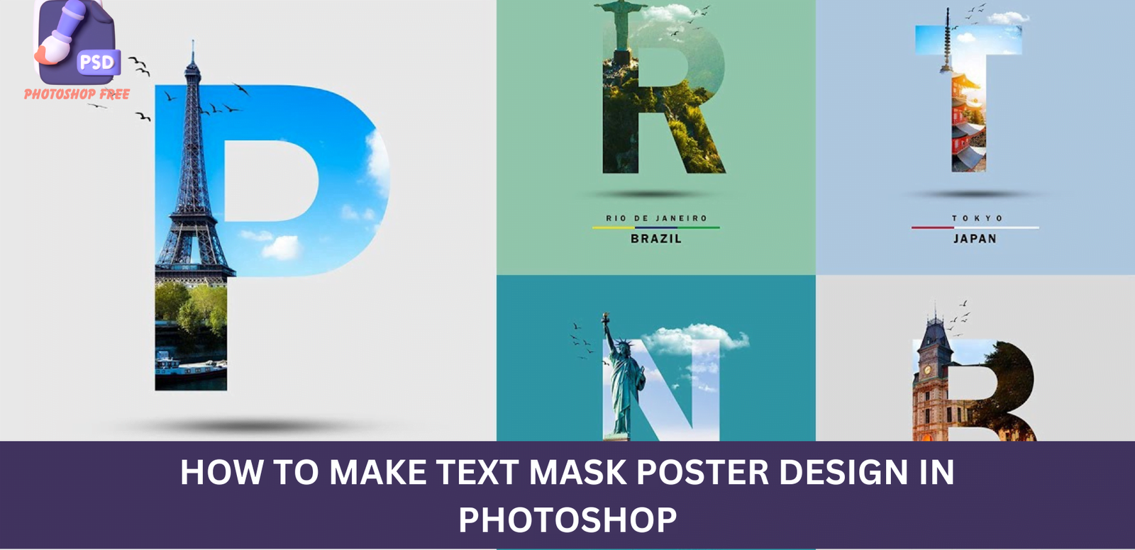 Text Mask Poster Design